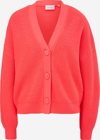 comma casual identity Knit Cardigan in Red: front