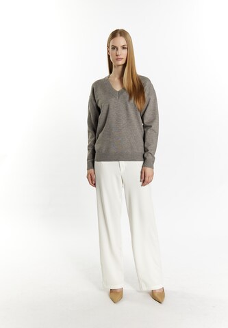 DreiMaster Klassik Pullover in Grau