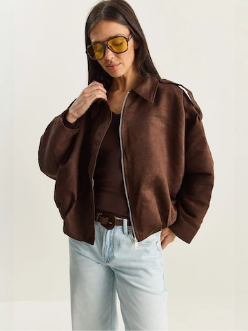 Veste mi-saison Bianco Lucci en marron