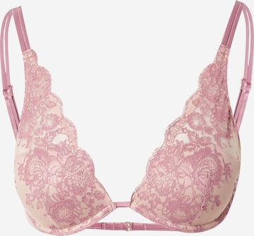 Women' Secret Triangle Bra in Pink: front