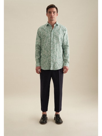 Coupe regular Chemise SEIDENSTICKER en vert