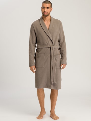 Hanro Long Bathrobe ' Cozy Comfort ' in Beige: front