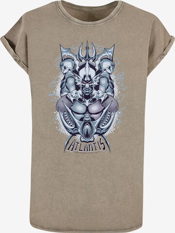ABSOLUTE CULT Shirt 'Aquaman - Ocean Master' in Groen: voorkant