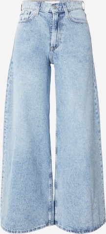 Calvin Klein Jeans Wide leg Jeans in Blauw: voorkant