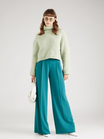 Wide leg Pantaloni con pieghe 'DAMINA' di MAX&Co. in verde