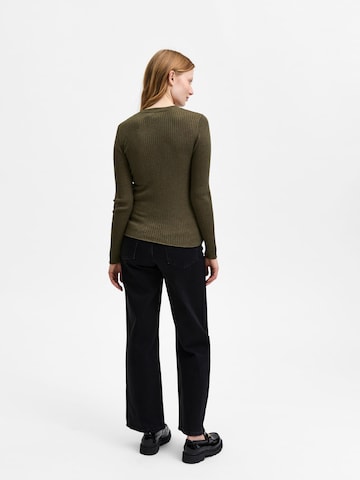 SELECTED FEMME Pullover 'Lydia' in Grün