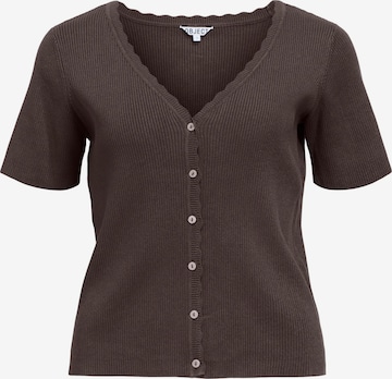 Cardigan 'OBJKelly' OBJECT en marron : devant