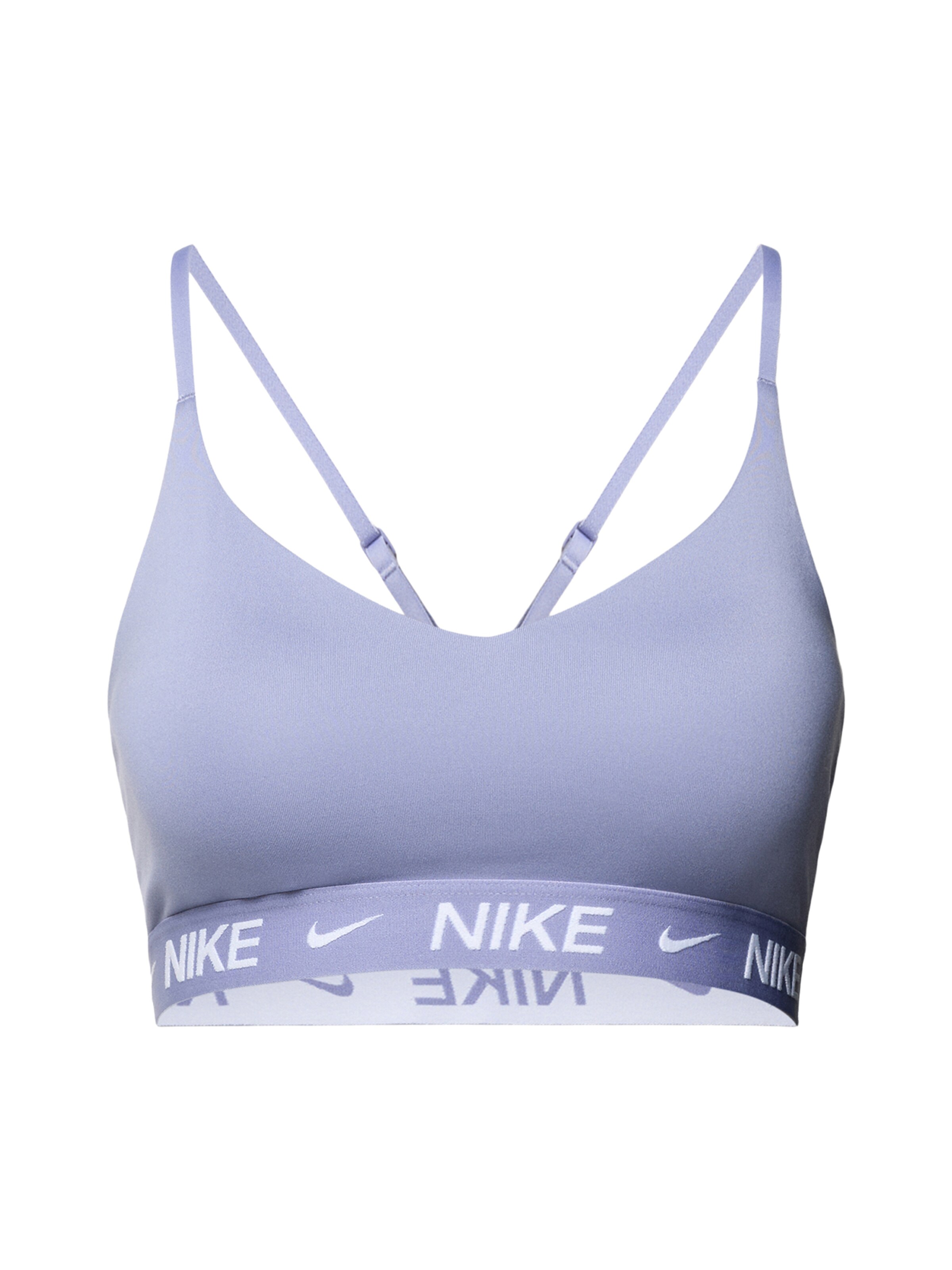 NIKE Sport bh 'INDY' in Lila: voorkant