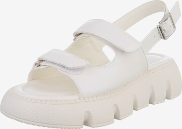 Ital-Design Sandale in Weiß: Vorderseite