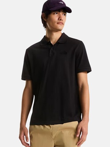 THE NORTH FACE Shirt 'THE NORTH FACE M ESS RG POLO TEE POLO' in Black: front