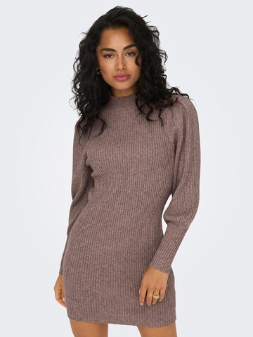 ONLY Knitted dress in Brown