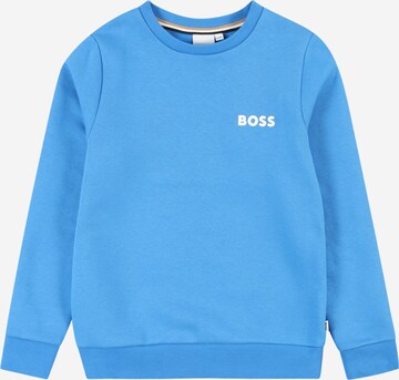 Bluză de molton de la BOSS Kidswear pe albastru: față