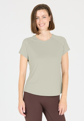 Athlecia T-Shirt 'Gaina' in Braun: Vorderseite