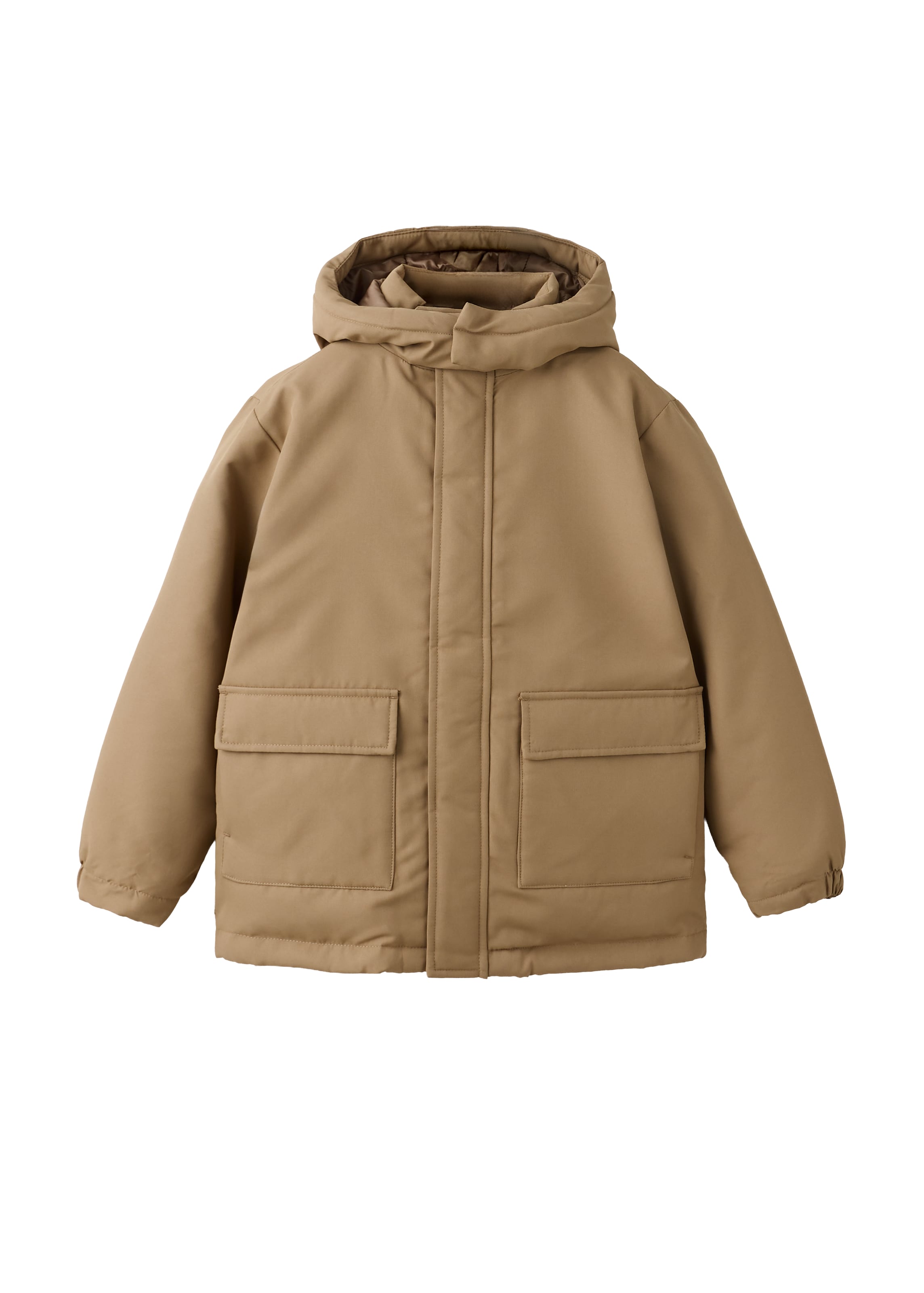 MANGO KIDS Zimska jakna 'GUILLE' | rjava barva: sprednja stran