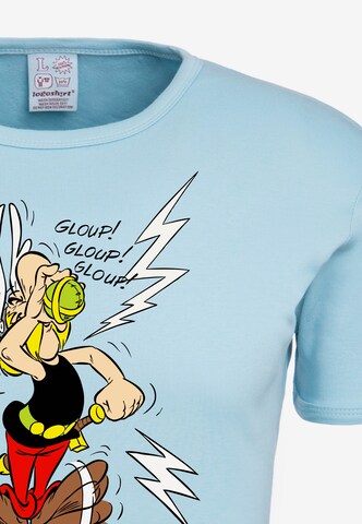 LOGOSHIRT T-Shirt Asterix Magic Poison in Blau