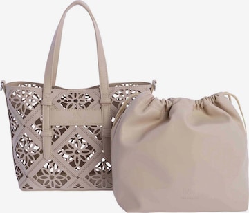 Don Algodon - Bolso de mano 'Irisa' en blanco: frente