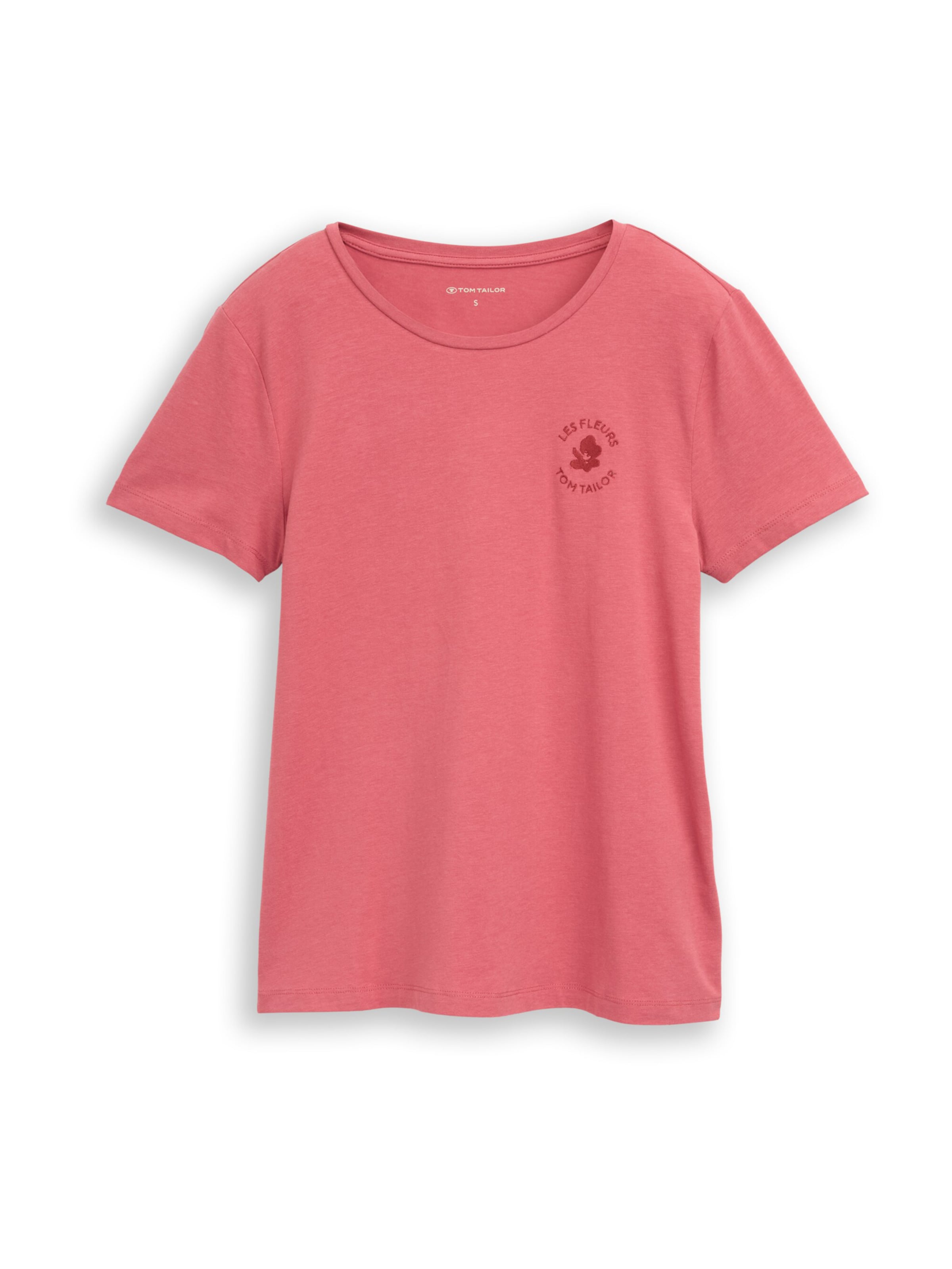 TOM TAILOR Тениска в червено: отпред