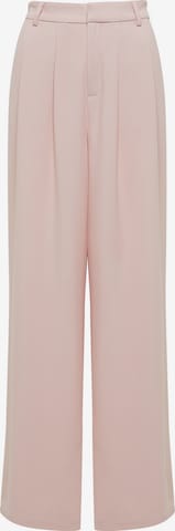 Wide Leg Pantalon 'KATHY' The Fated en rose : devant