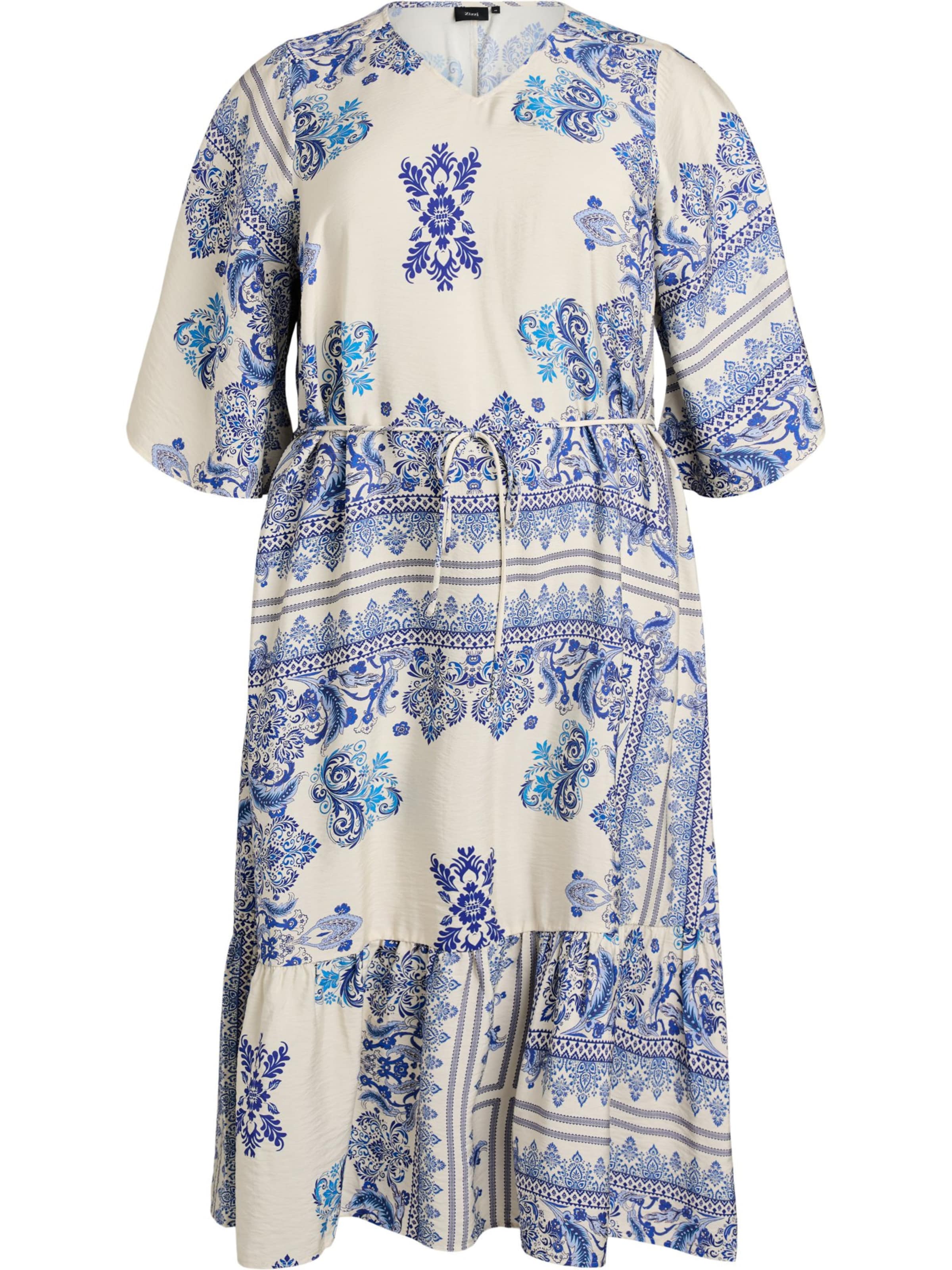 Abito 'Mestea' di Zizzi in blu: frontale