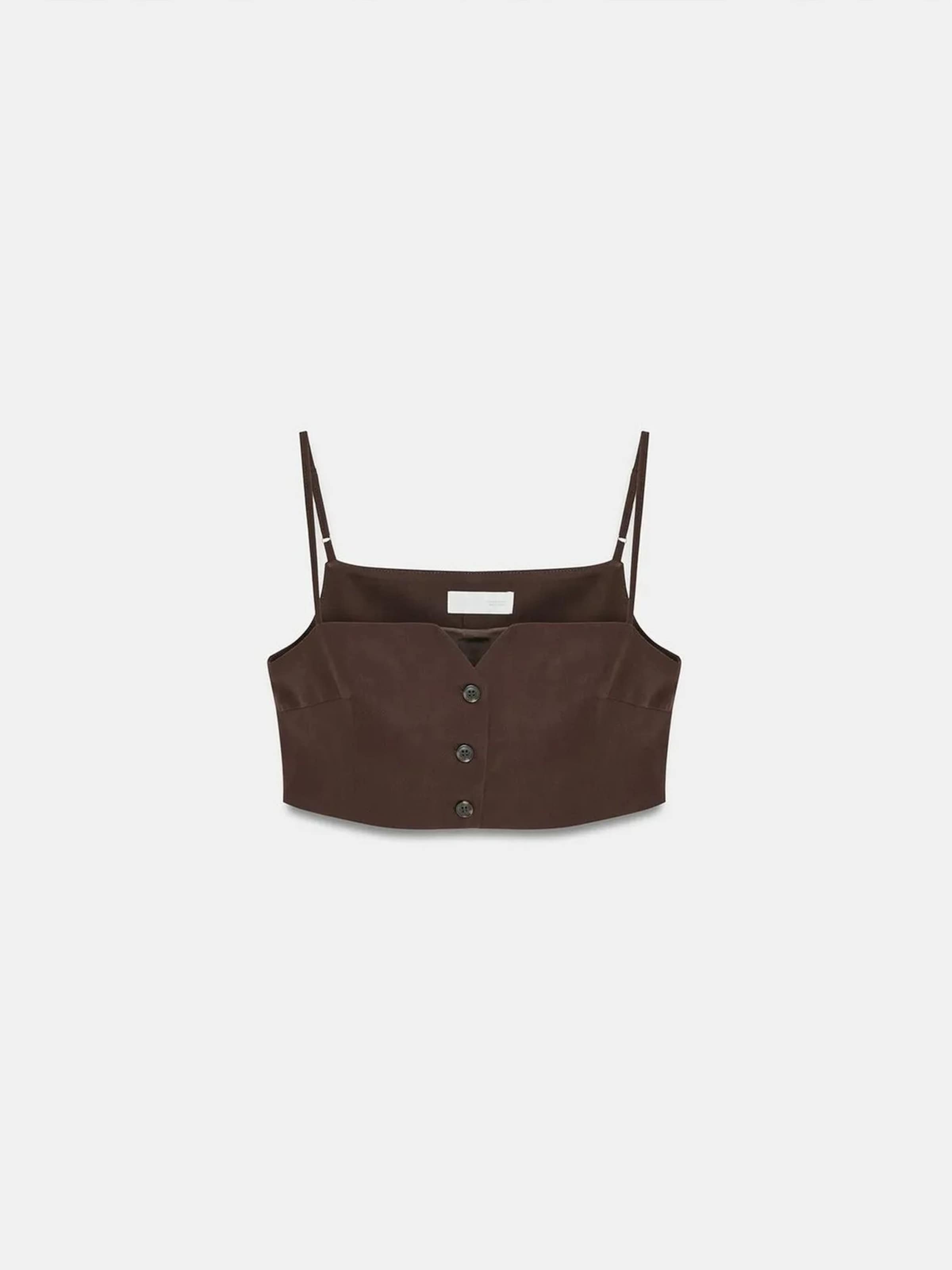 Gilet Dilvin en marron : devant