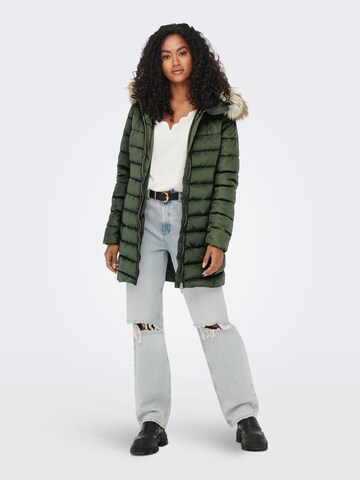 ONLY - Sobretudo de inverno em verde