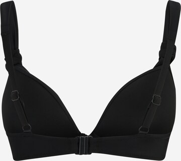 Hunkemöller Koszulkowy Góra bikini 'Luxe' w kolorze czarny