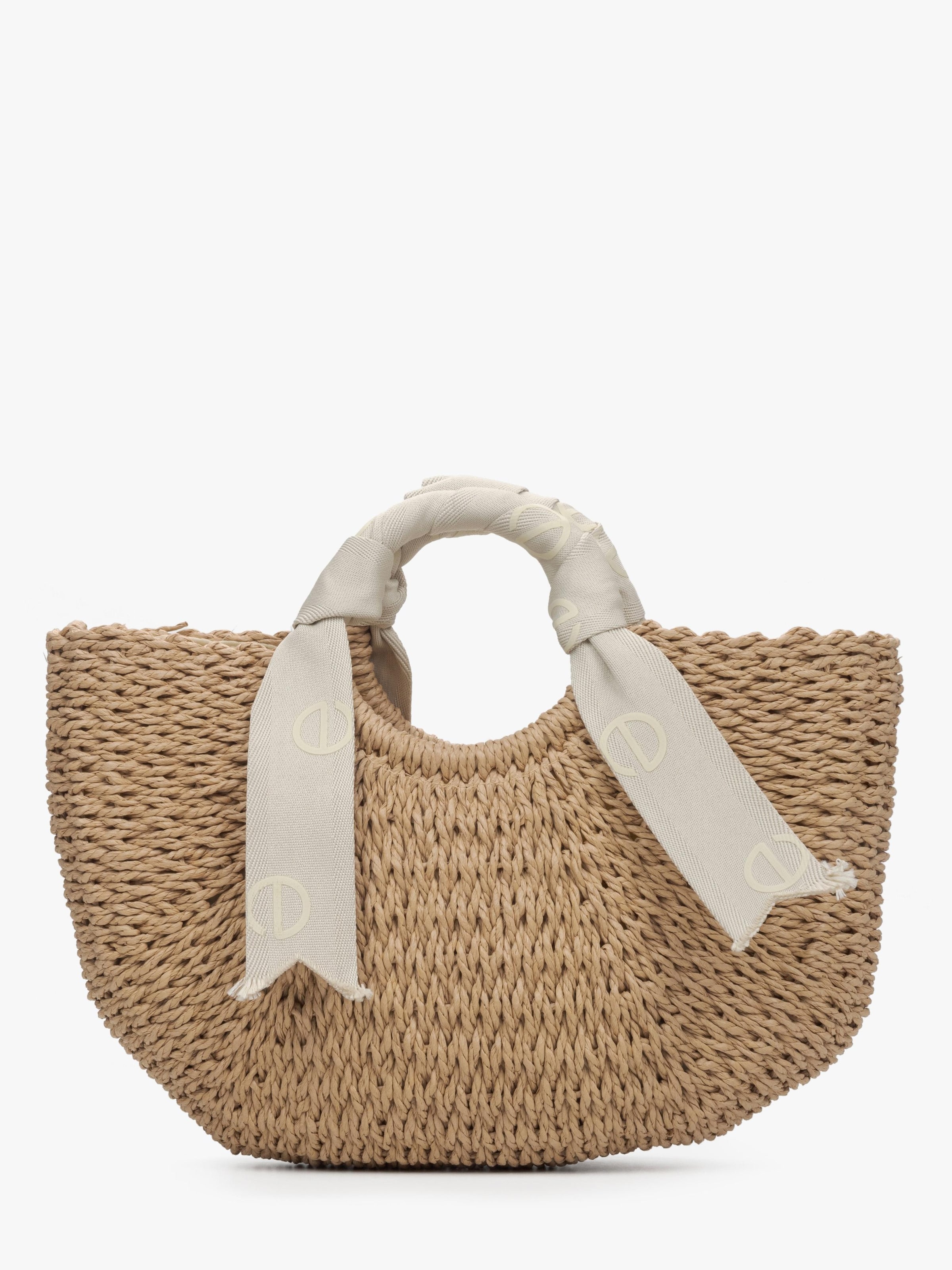 Estro Handtas '18207-0' in Beige: voorkant