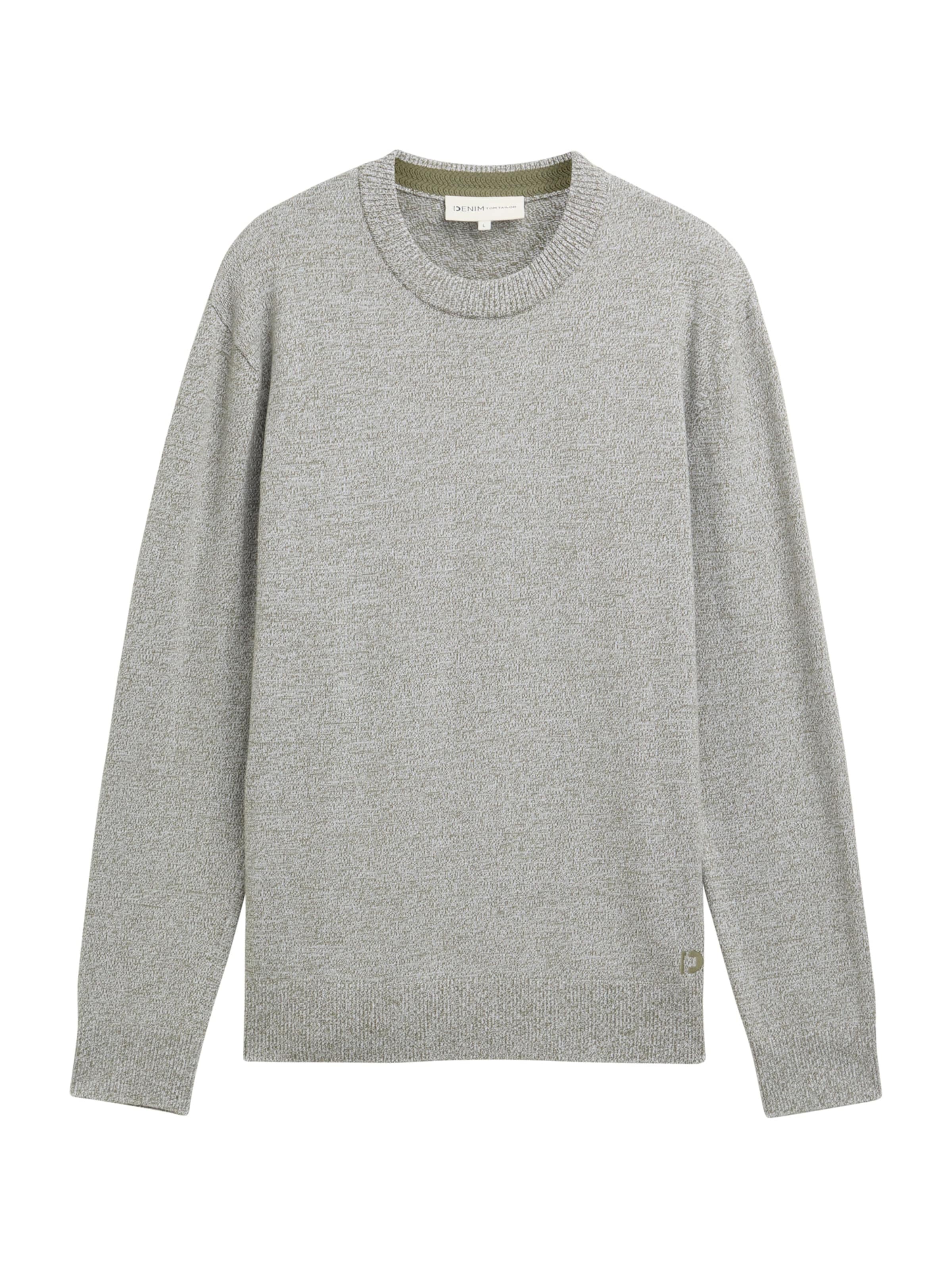 TOM TAILOR DENIM Πουλόβερ σε πράσινο: μπροστά