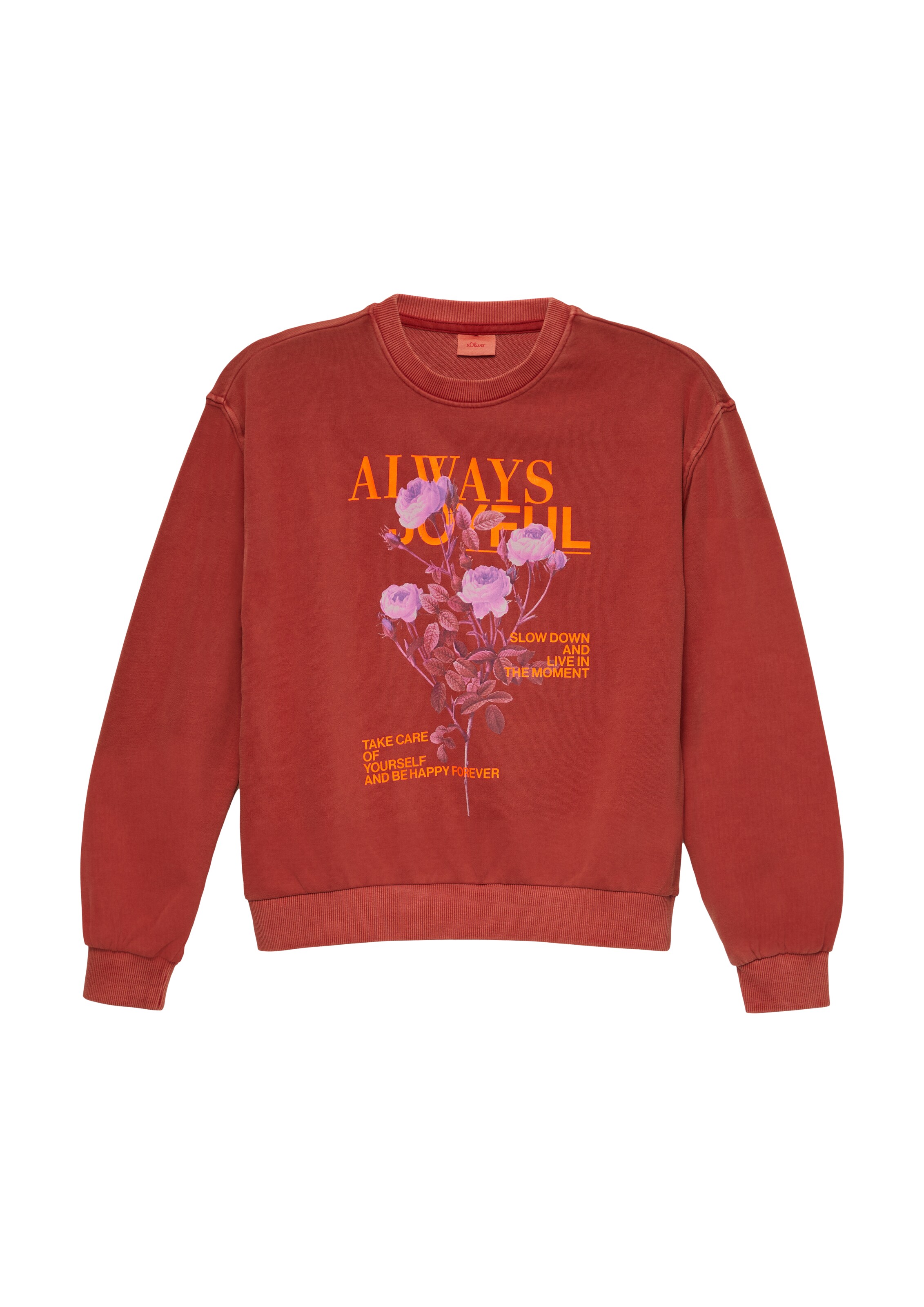Sweat-shirt s.Oliver en rouge : devant