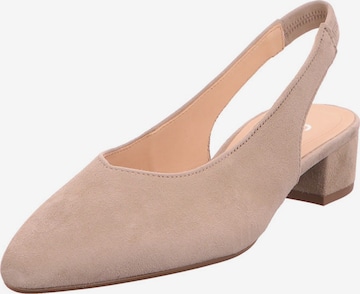 GABOR Slingpumps in Beige: Vorderseite
