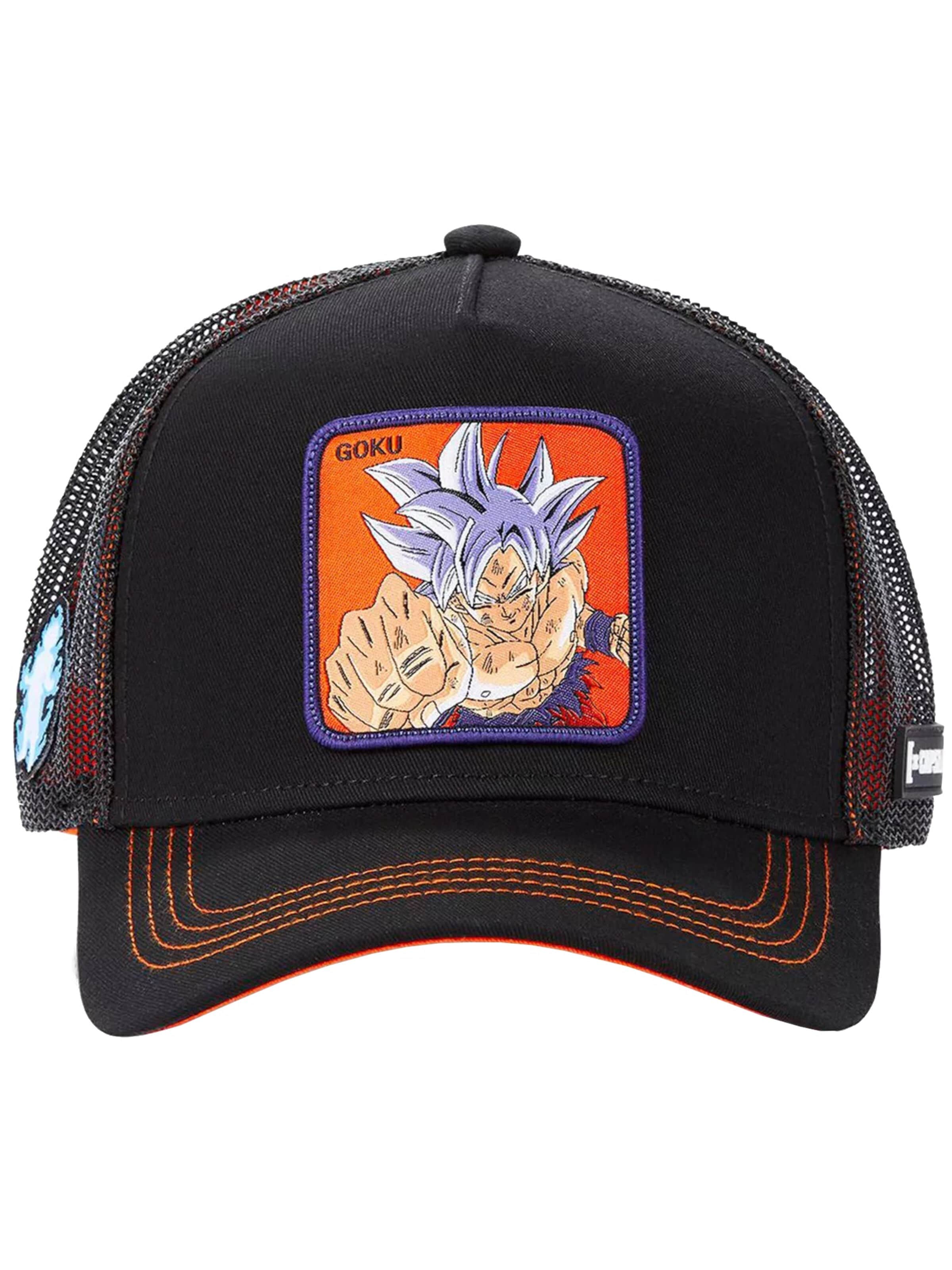 Capslab Cap 'Capslab Dragon Ball Super Goku Trucker Cap' in Black: front