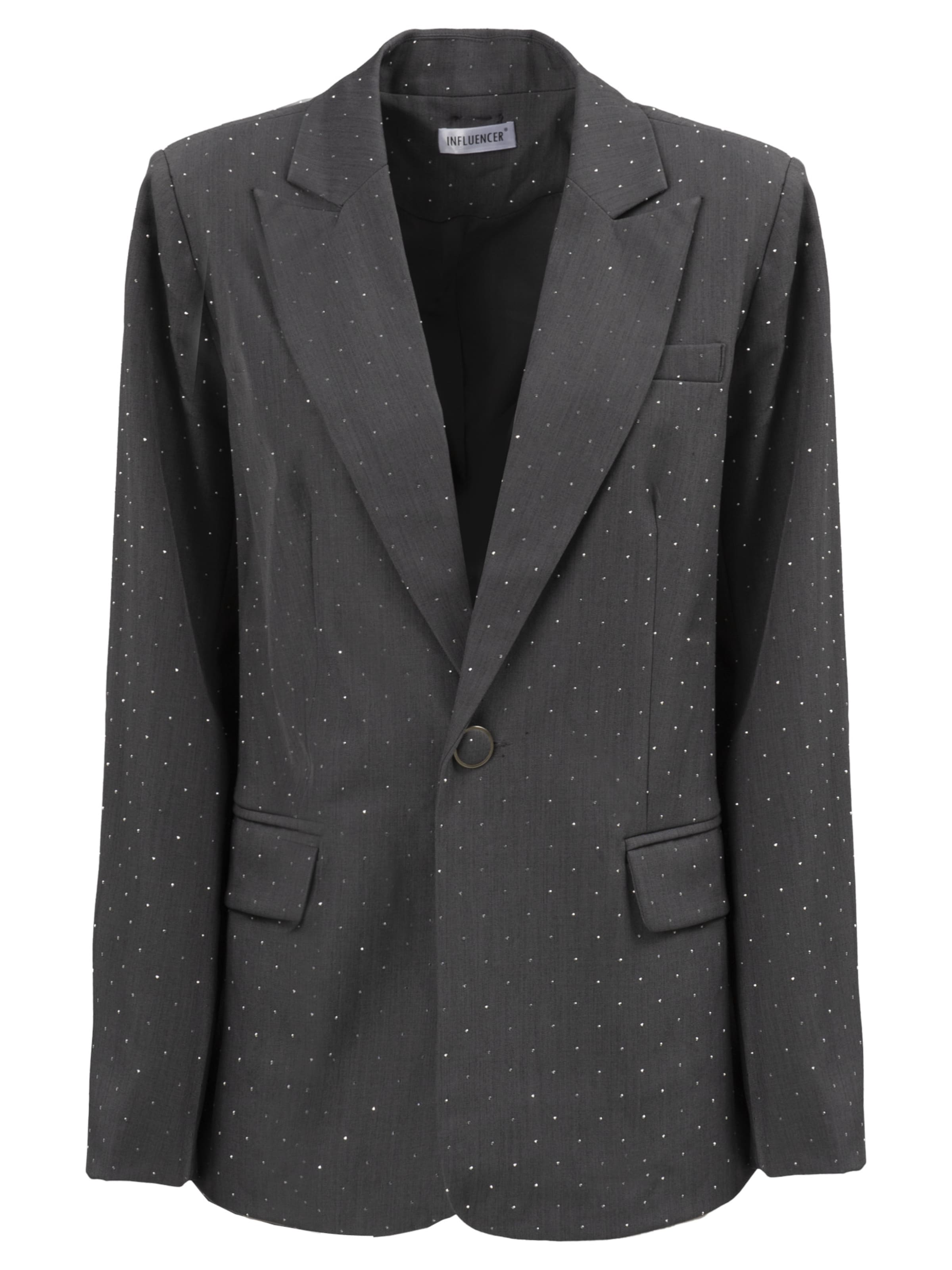 Influencer Blazers in Grijs: voorkant