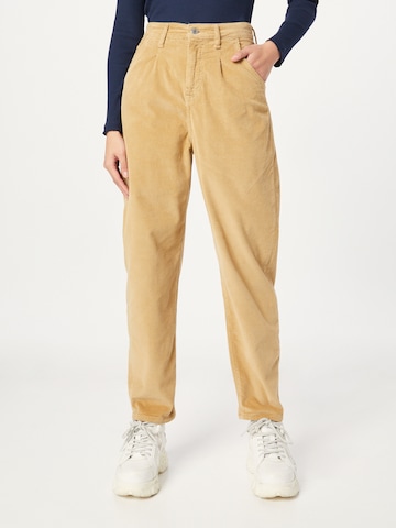 Mavi - Loosefit Pantalón plisado 'Laura' en beige: frente