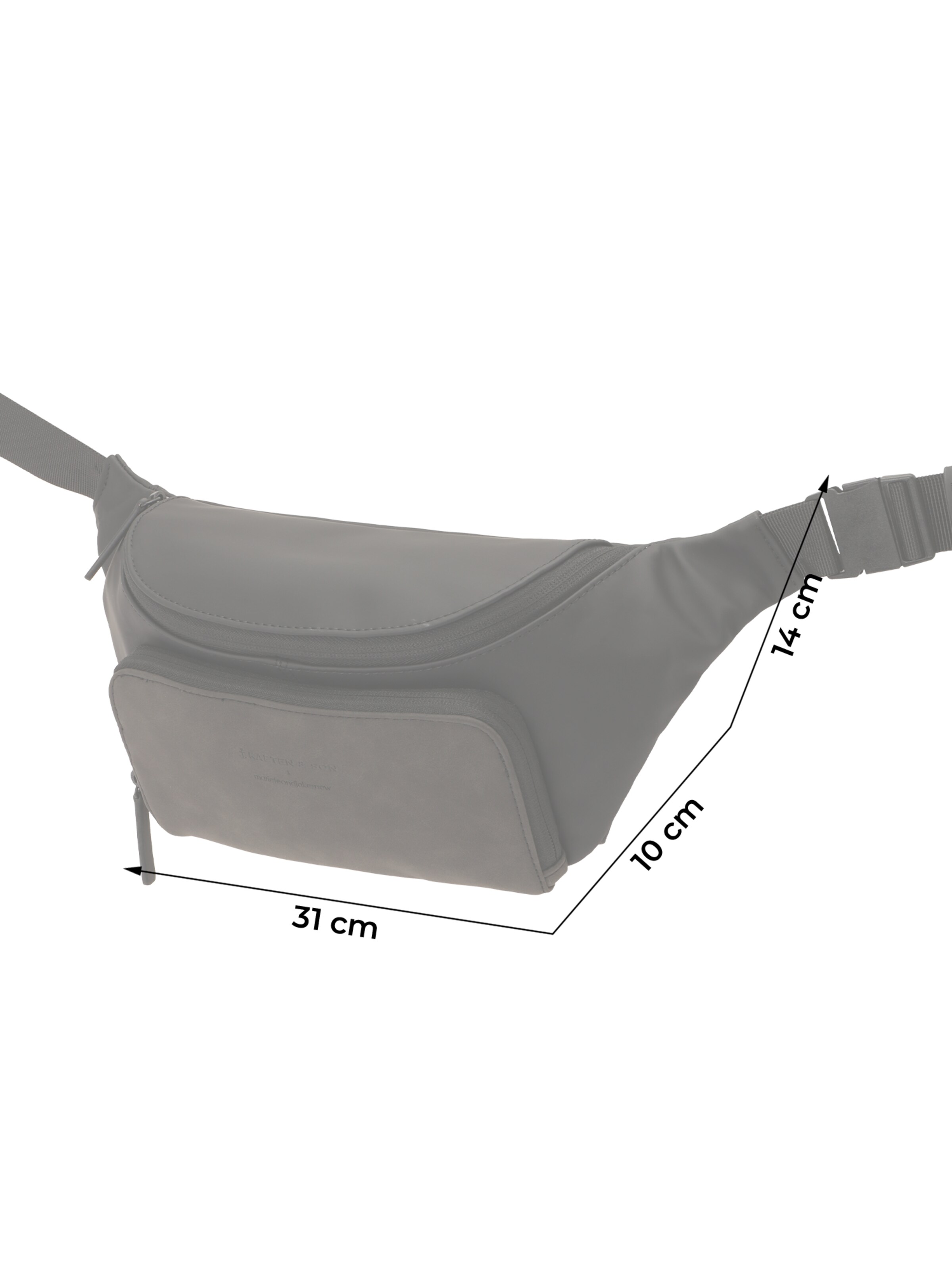 Kapten & Son - Bolsa de cintura 'Bali' em preto