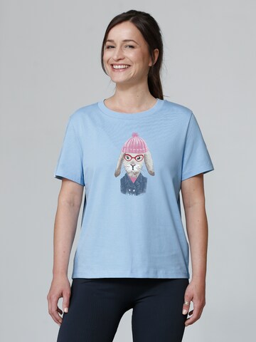 Maglietta 'Hase' di Watapparel in blu: frontale