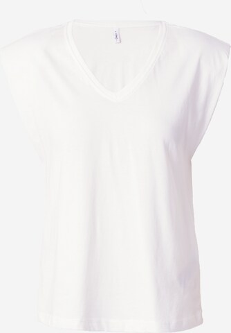 ONLY Тениска 'ONLHENRIETTA' в бяло: отпред
