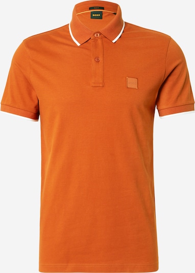 Marškinėliai 'Passertip' iš BOSS, spalva – tamsiai oranžinė / balta, Prekių apžvalga