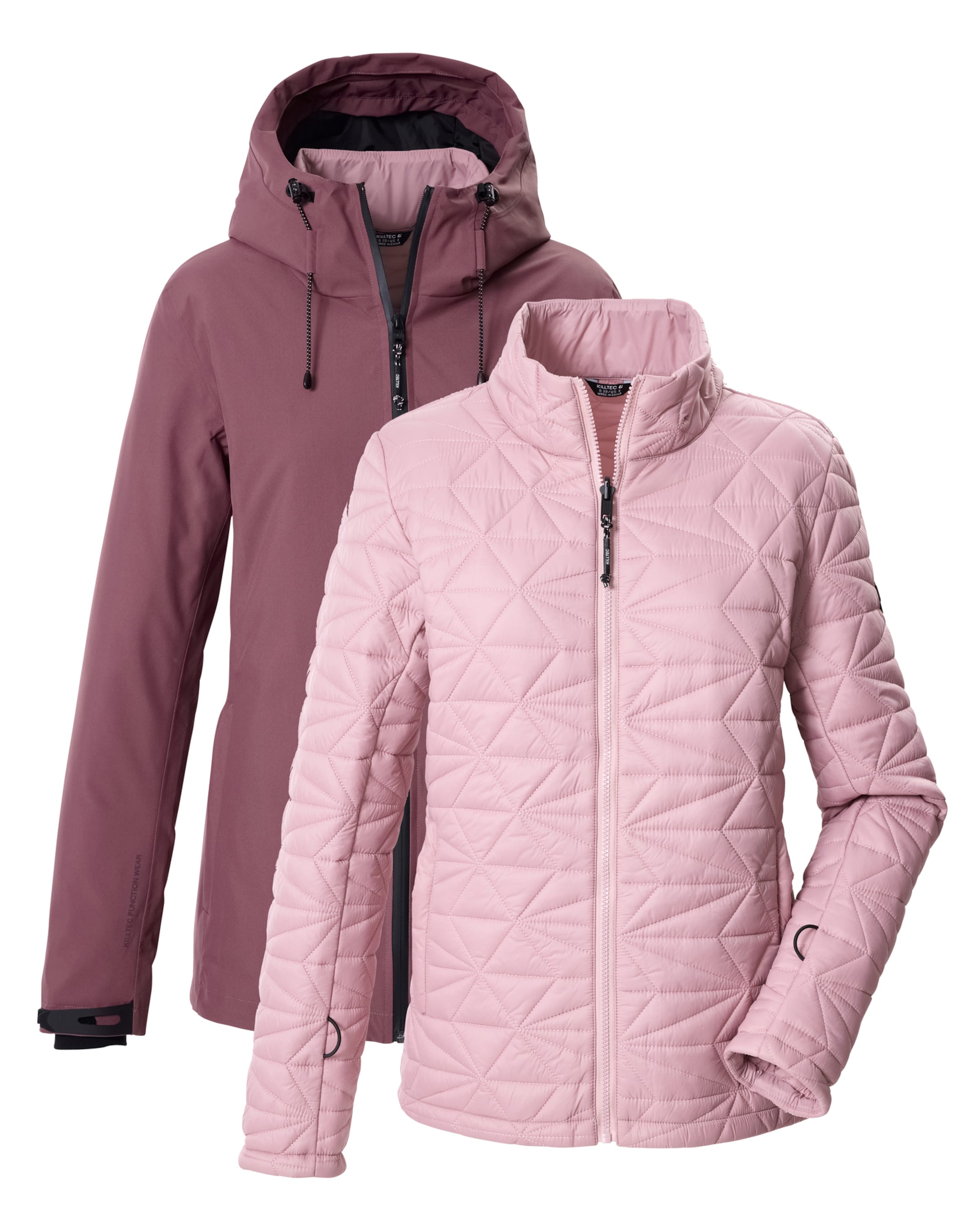 KILLTEC Funktionsjacke in Lila: Vorderseite