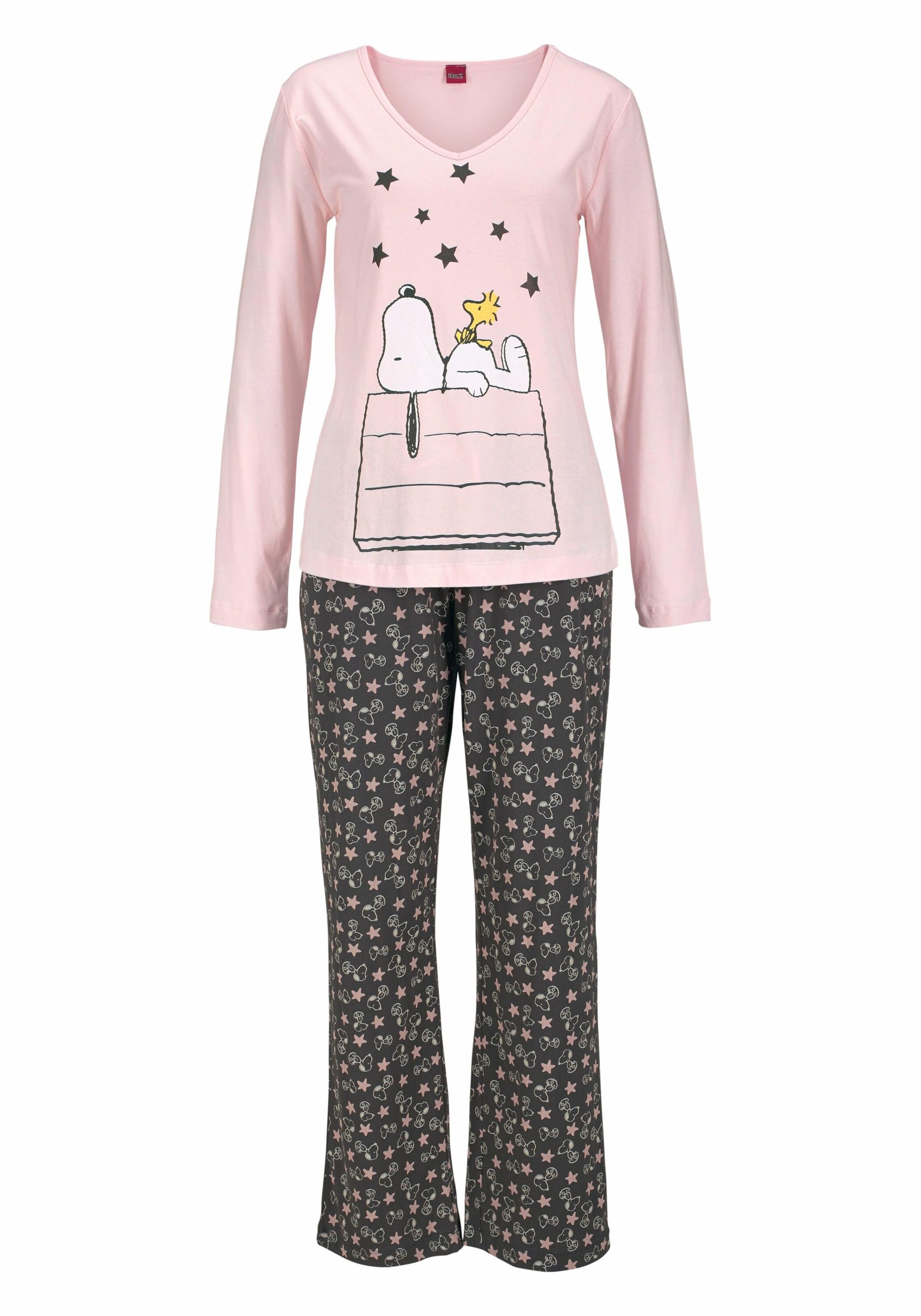 PEANUTS Pyjama in Pink: Vorderseite