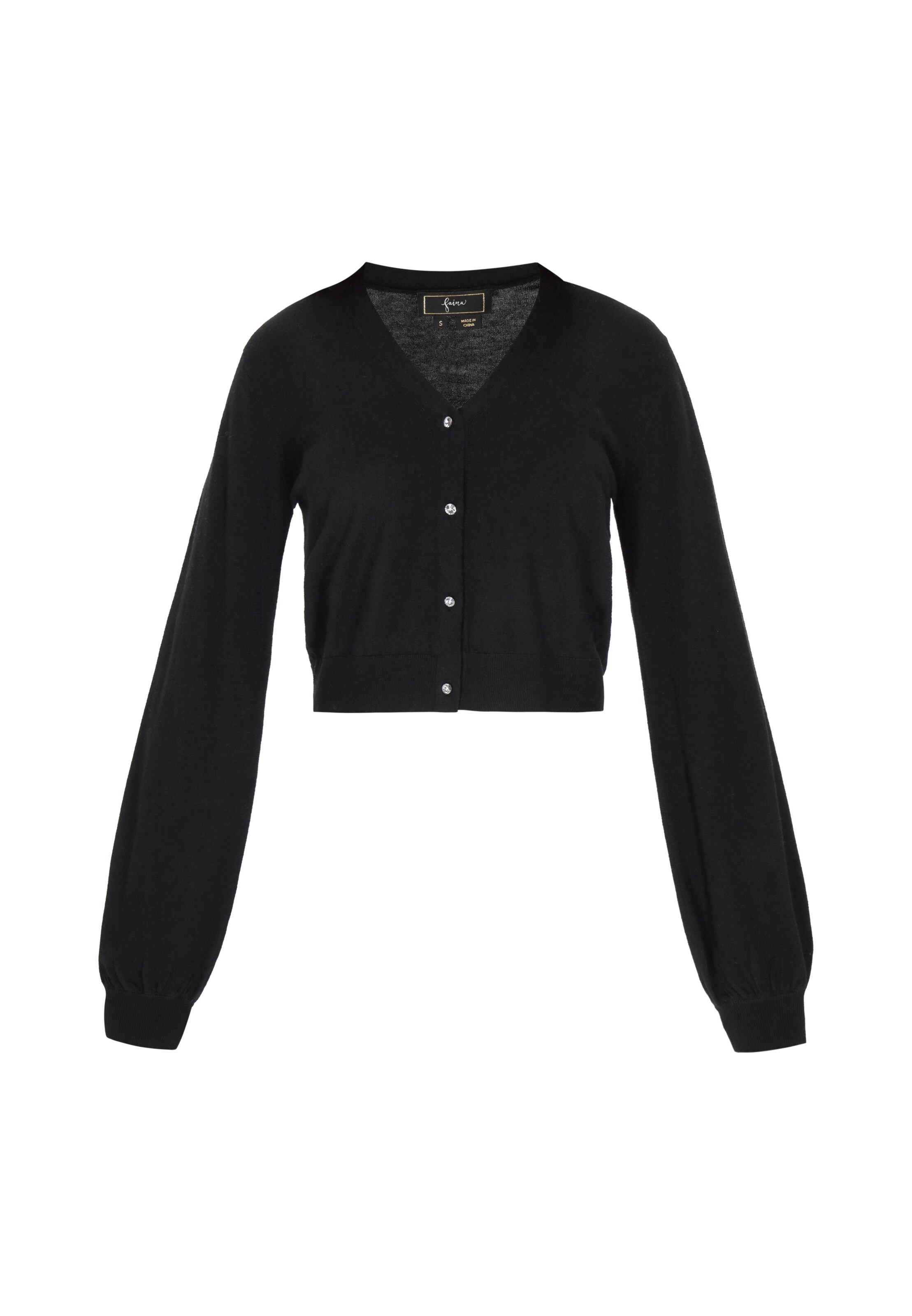 Cardigan faina en noir : devant