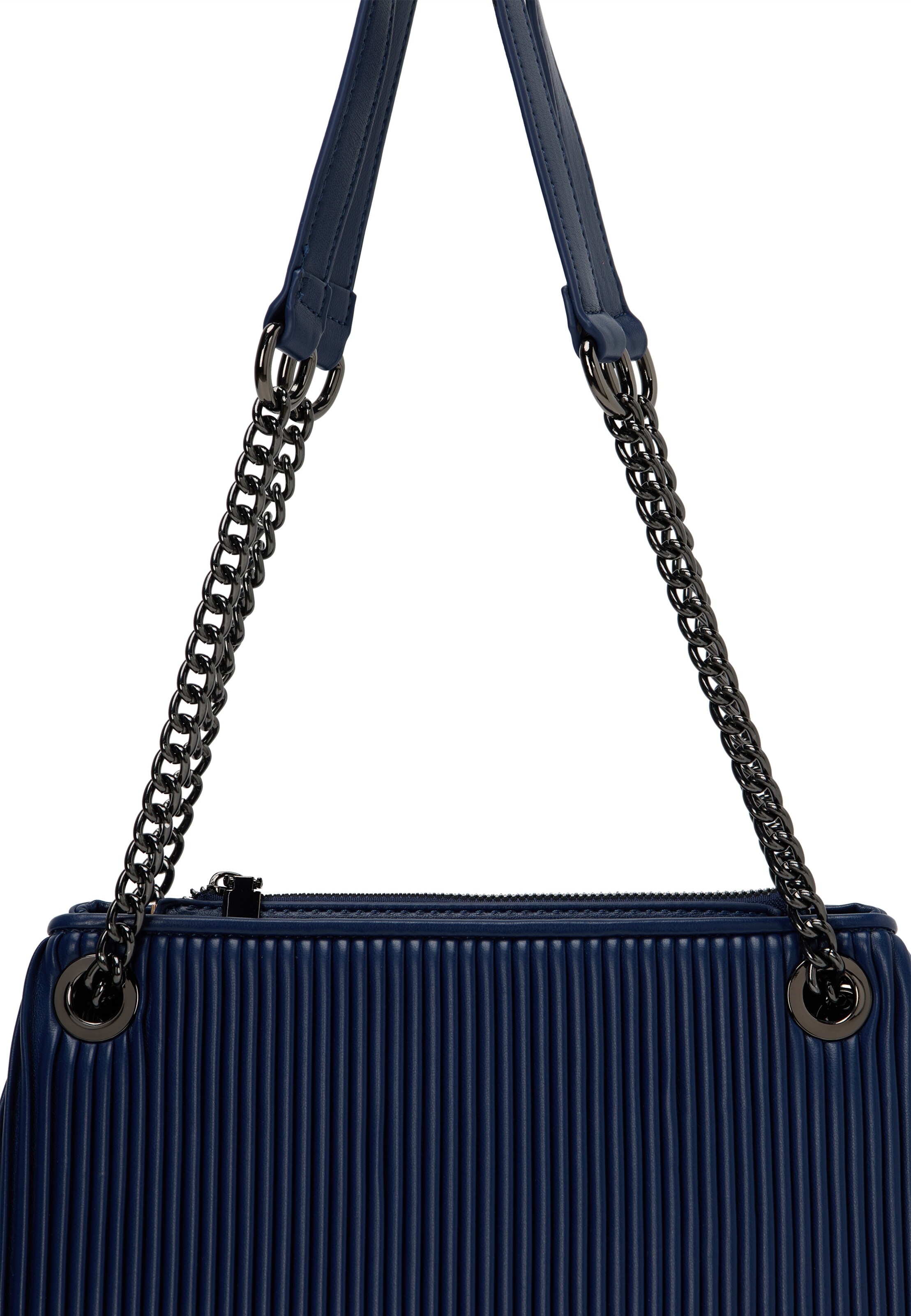 Borsa a spalla di faina in blu