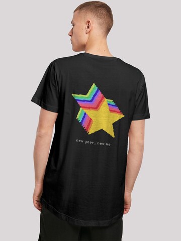 T-Shirt 'SIlvester Party Happy People Only' F4NT4STIC en noir