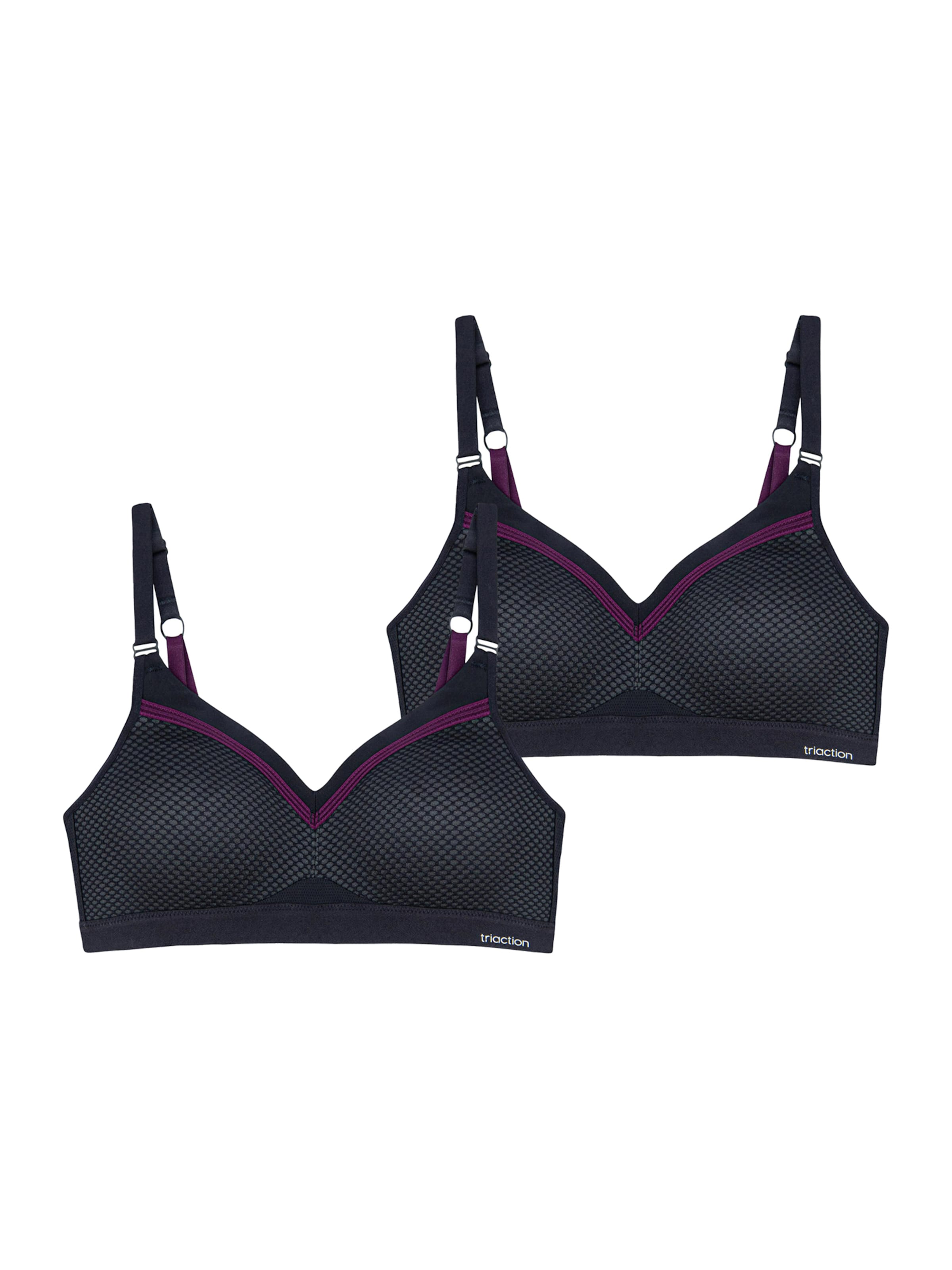 TRIUMPH - Soutien de desporto ' Triaction Free Motion ' em preto: frente