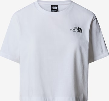 THE NORTH FACE Тениска в бяло: отпред