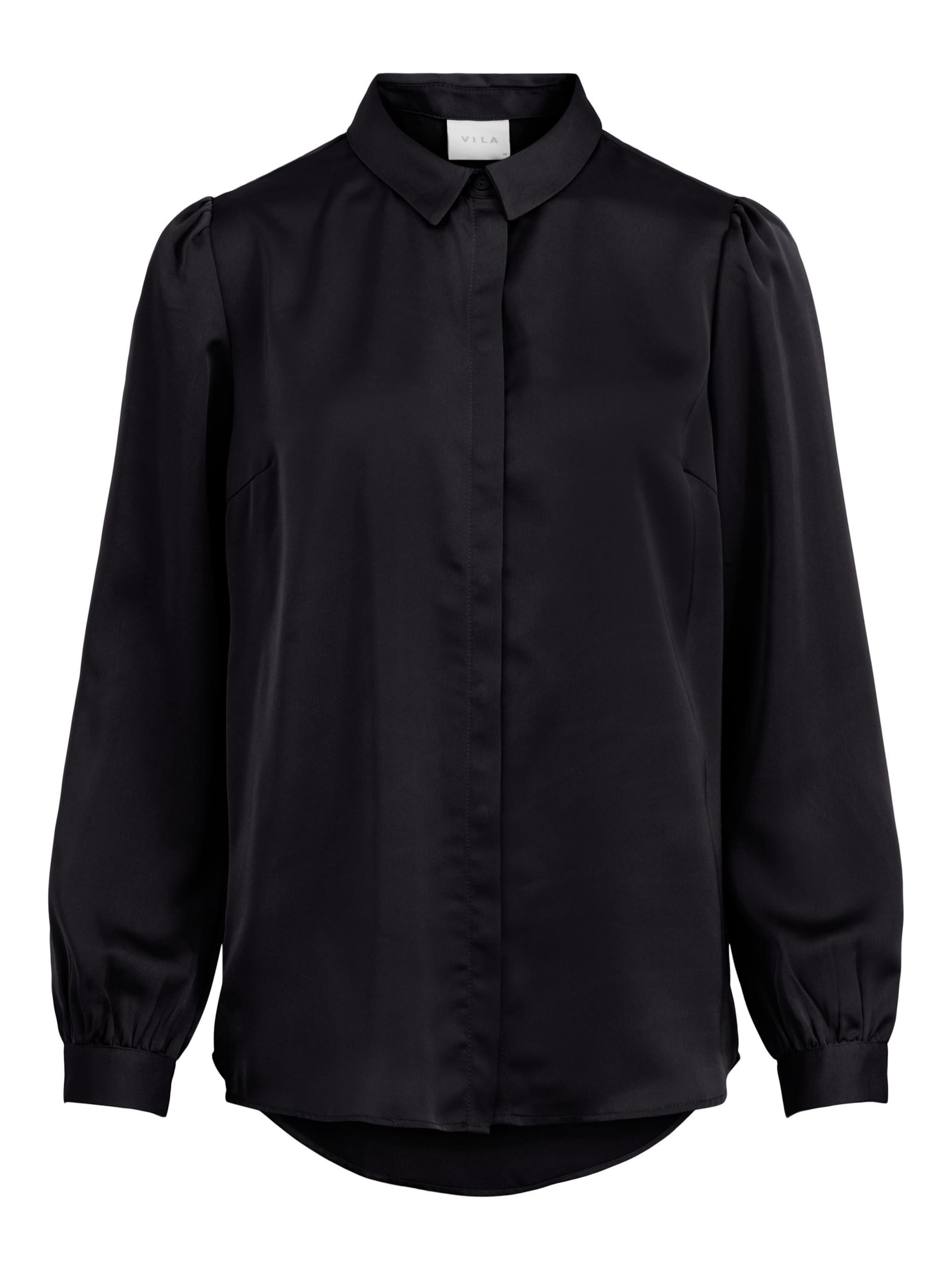 Bluză 'VIELLETTE' de la VILA pe negru: față