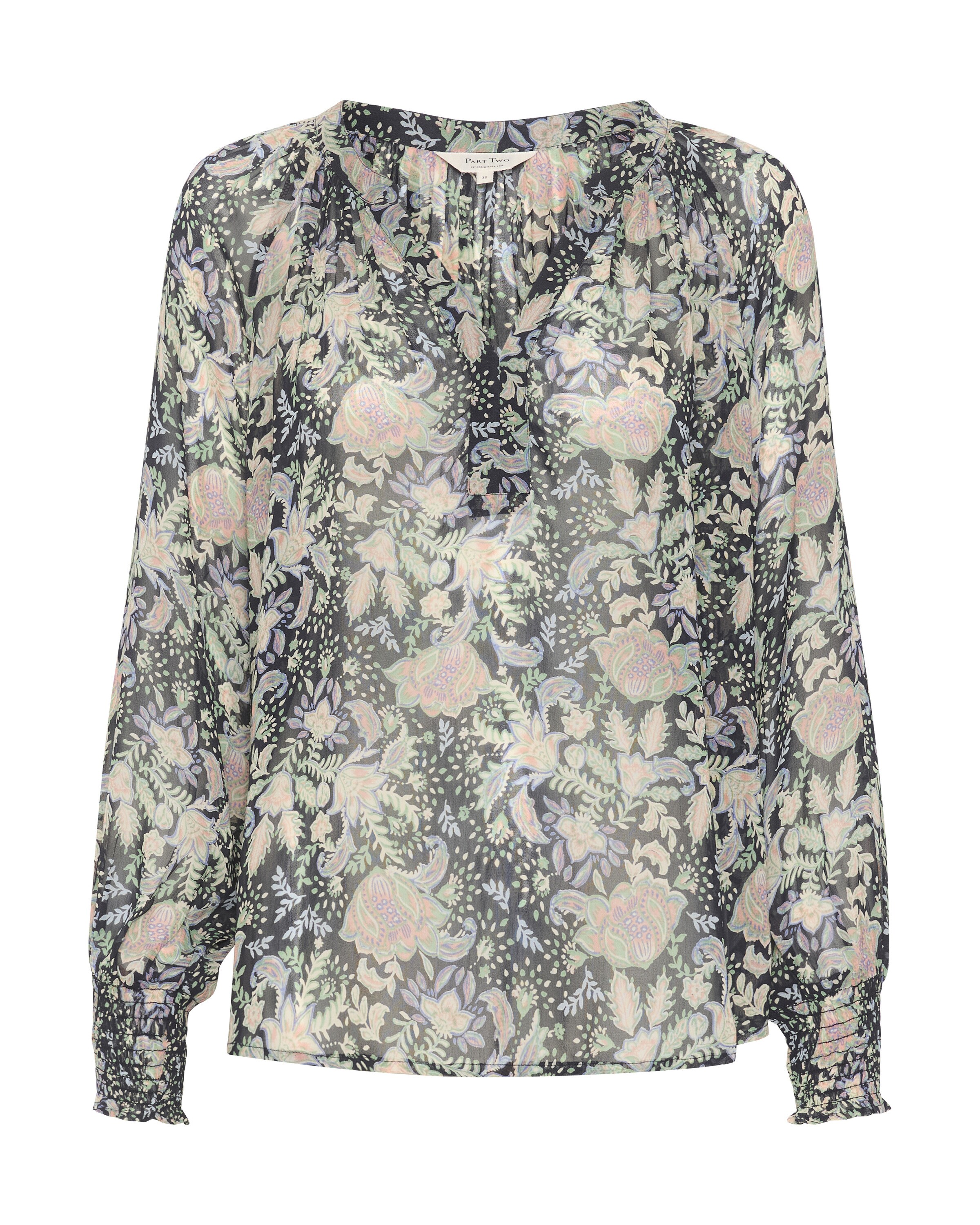 Part Two Bluse 'Ketta' in Blau: Vorderseite