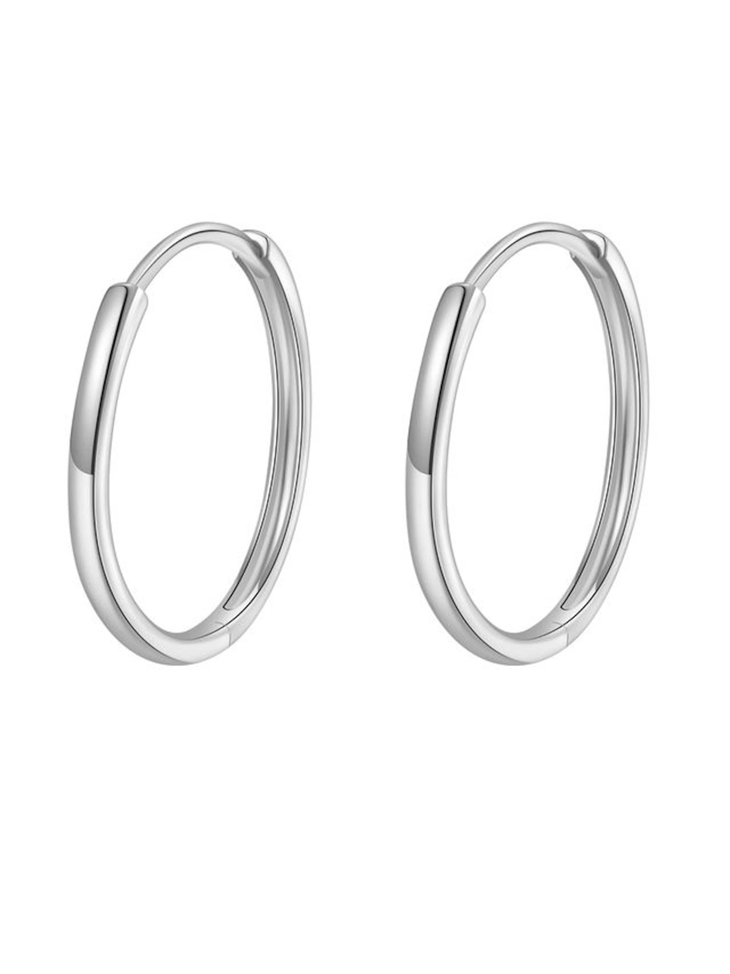 Dear Me Oorbellen 'Flare L' in Zilver: voorkant