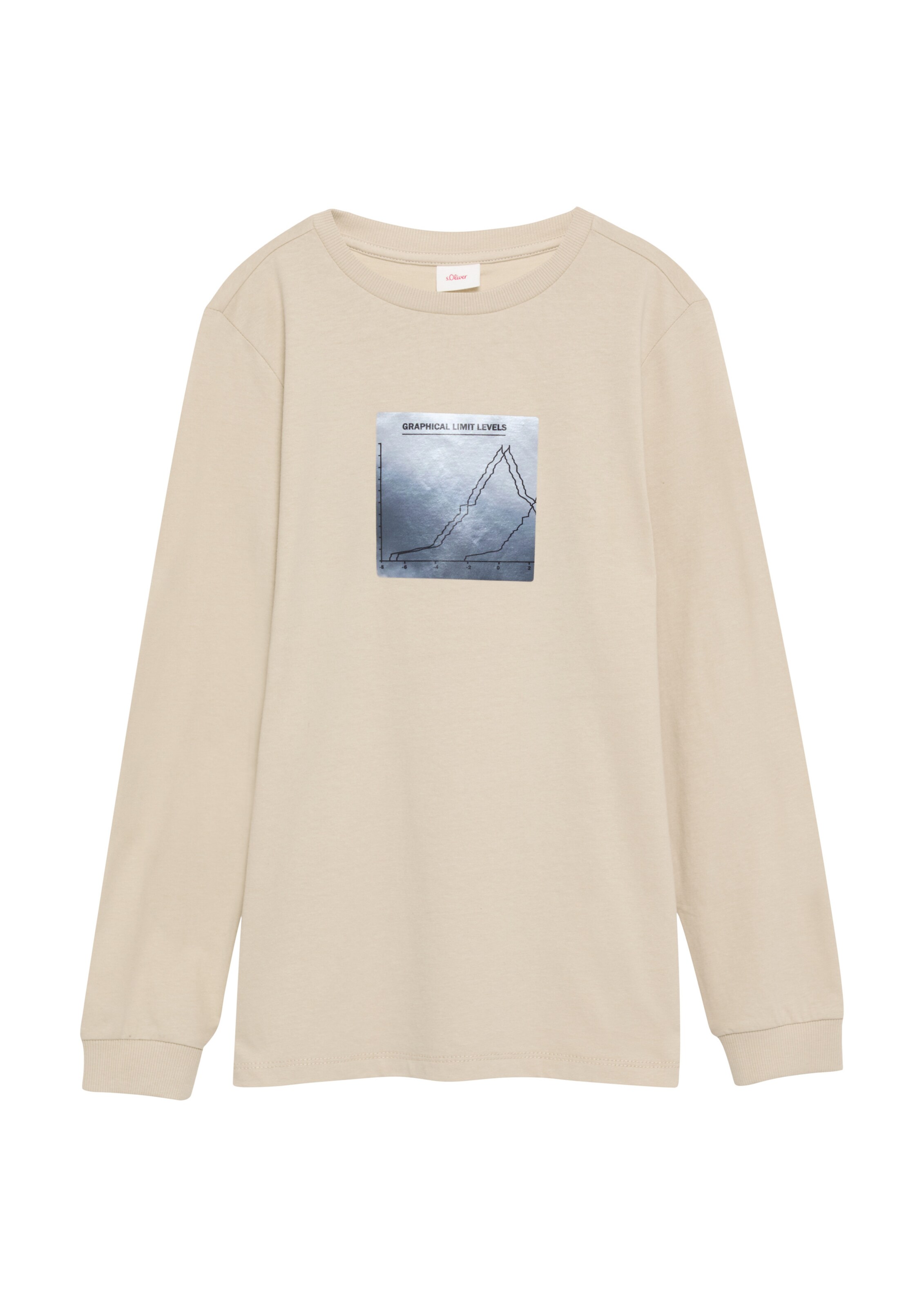 T-Shirt s.Oliver en beige : devant