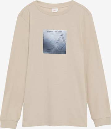 s.Oliver Shirt in Beige: front