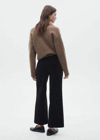 MANGO Loosefit Jeans 'Catherip' i svart